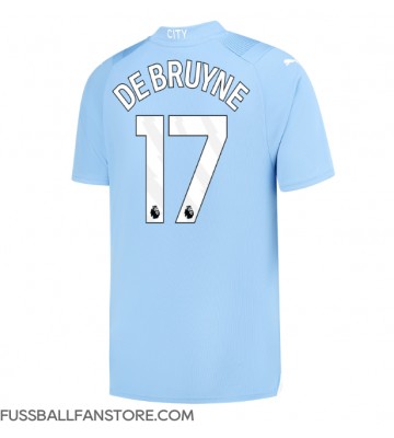 Manchester City Kevin De Bruyne #17 Replik Heimtrikot 2023-24 Kurzarm